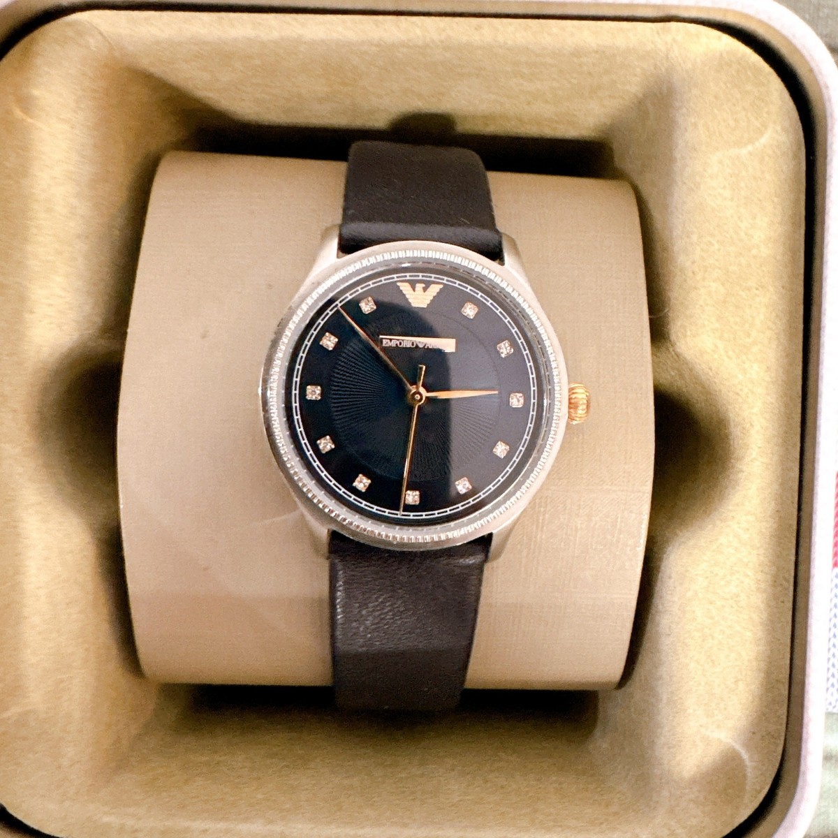 【ミラノ購入】EMPORIO ARMANI ラムレザー2010 アーカイブ Emporio Armani Leather Automatic Mens Watch AR60012 - Walmart.com