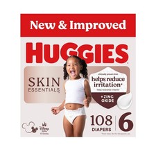 Huggies Skin Essentials Diapers Size 6, 108 Count 2 Packs of 54
