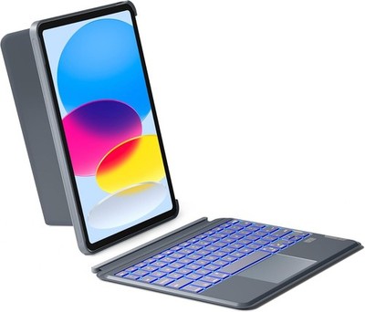 Inateck iPad 10/11th Generation Case with Keyboard, Detachable,7-Color Backlight