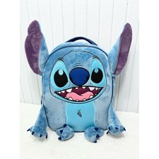 Disney's Stitch Backpack 16 Inch, Plush School Bookbag with 3D