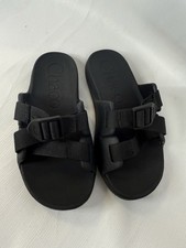 Chaco Unisex-Child Chillos Big Kids Slides Sandals Black Size 1 EXCELLENT