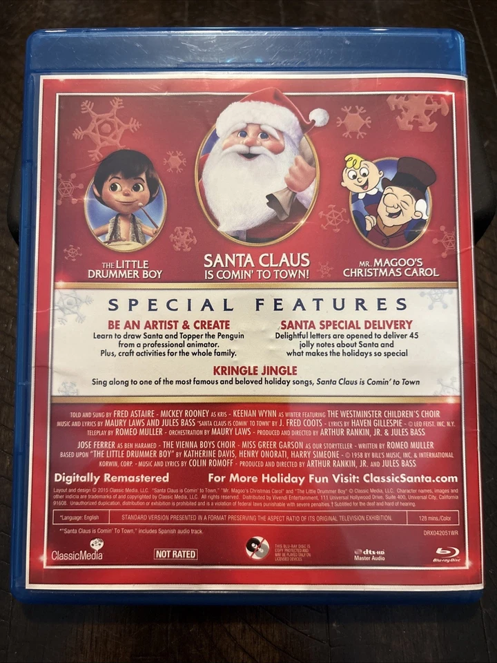 The Original Christmas Classics Anniversary Blu-ray 2015 Disc 1. D3 - Image 2 of 2