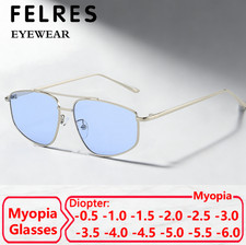 Metal Tinted Myopia Nearsighted Glasses For Men Women Outdoor Shade Sunglasses