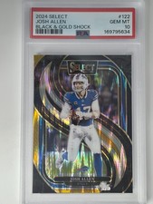 2024 Panini Select - Premier Level Josh Allen Black & Gold Shock PSA 10