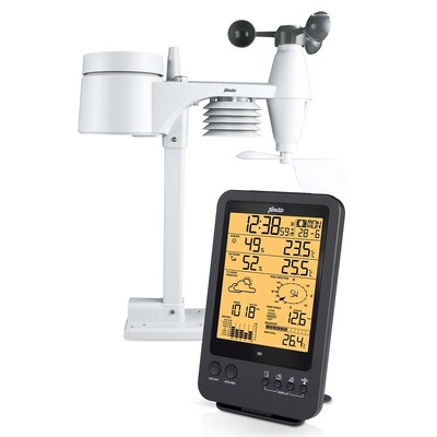 Alecto WS-4700 - Professionelle Wetterstation,kabellosem Außensensor - Schwarz