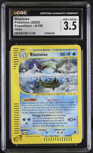 Blastoise graded CGC 3.5 for sale on eBay