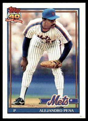 1991 Topps Alejandro Pena New York Mets #544