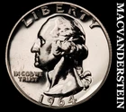 1964 Silver Washington Quarter - Choice Gem Proof  Lustrous  #K1755
