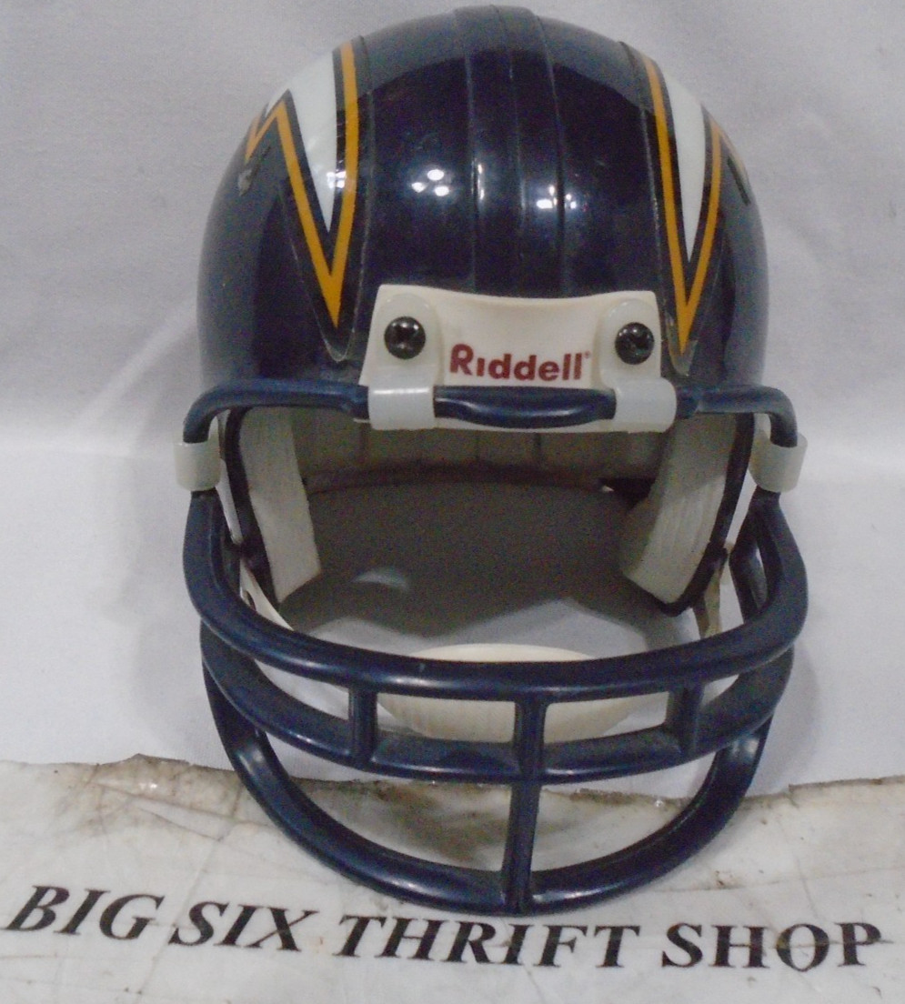 Vintage Riddell NFL San Diego Chargers Replica Mini Football Helmet Size 3 5/8