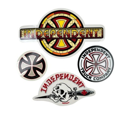 Independent Trucks Eric Dressen Dagger + Church + Cross Sticker Indy Lot Of 4