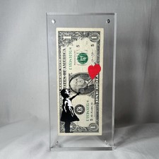 “Banksy” Drip Tag – Hand-Painted Dollar Bill Street Art