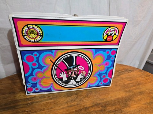 Vintage 1969 Mattel Magic Show Stoppers Showcase Magic Kit Case Psychedelic