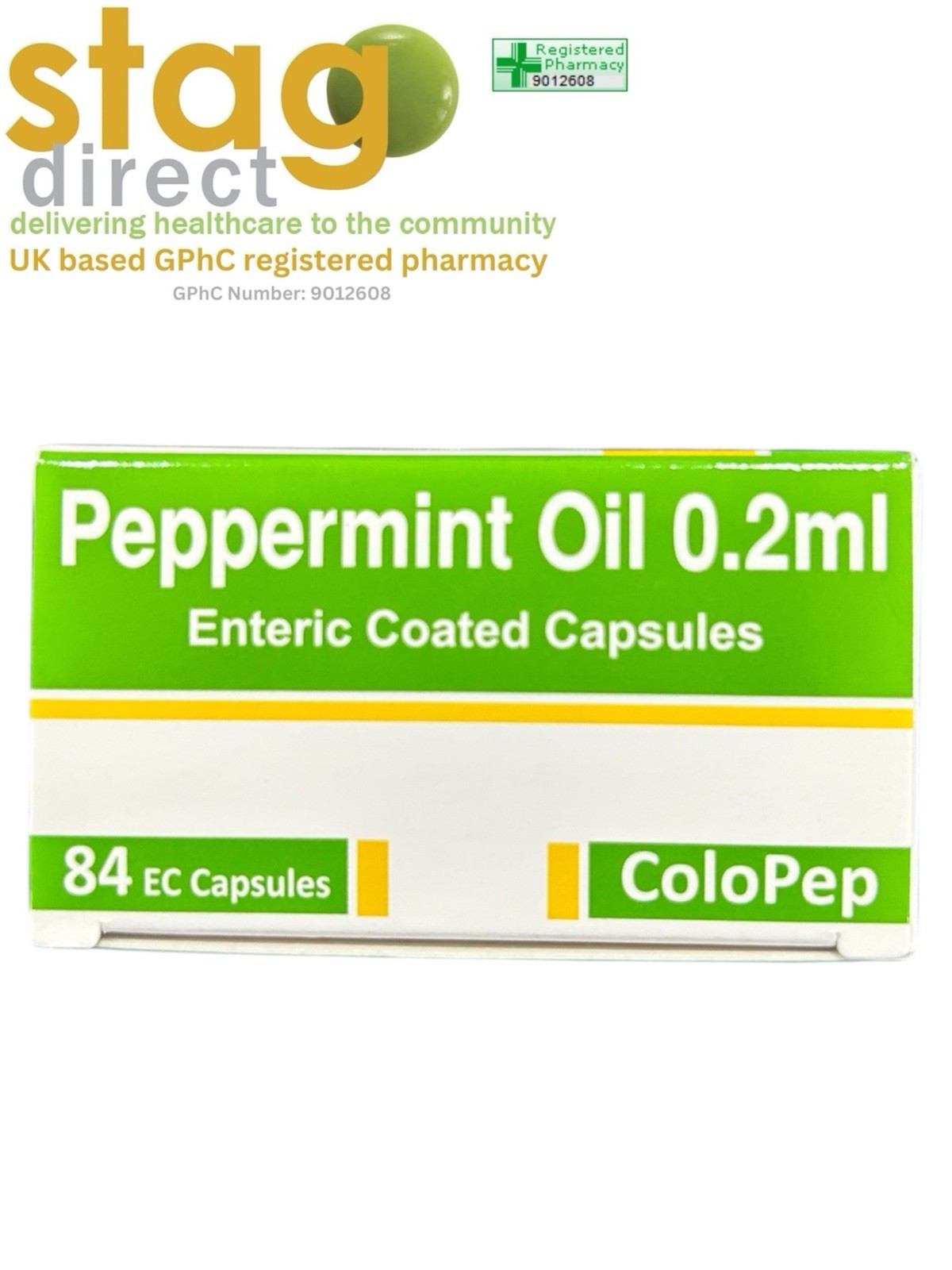 ColoPep Peppermint Oil 0.2ml 84 Enteric Coated Capsules - Image 2