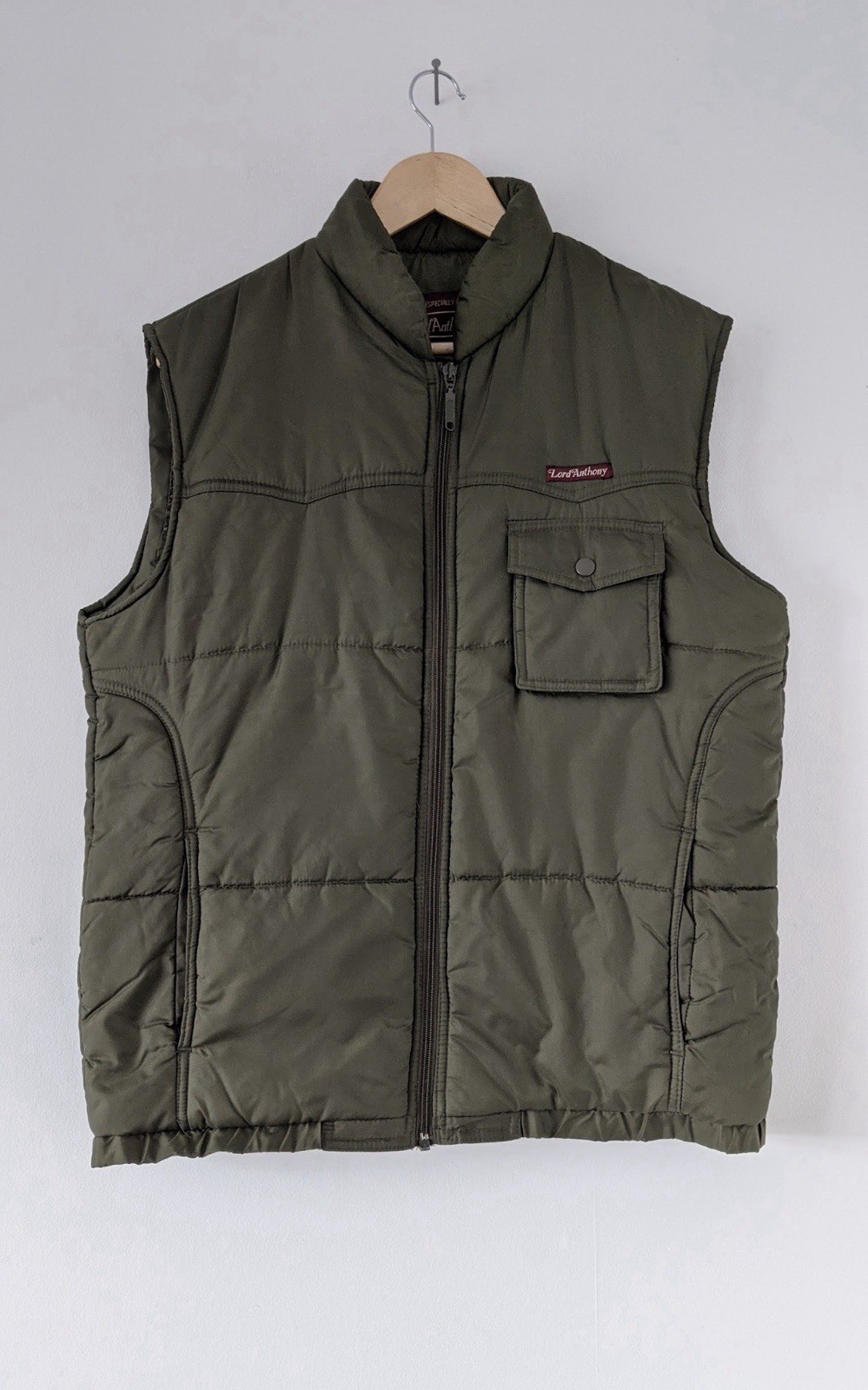 Vintage Hunting Country Heritage Green Quilted Body Warmer - Lord Anthony, L