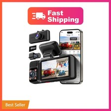 REDTIGER F17 4K 3CH Dash Cam with 64GB Card and GPS