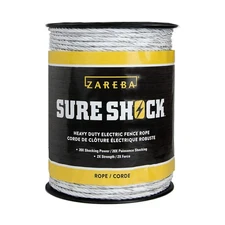 Zareba HDR656WA-Z 656 feet of 8mm Electric Fencing Heavy-Duty Sure Shock Poly...