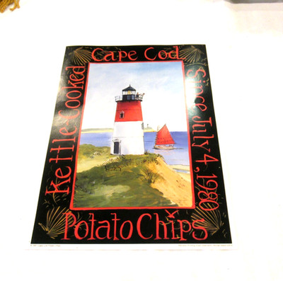 Cape Cod Kettle Chips poster, c. 1997, advertising