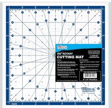 8" x 8" WHITE Self Healing 7-Ply Durable Round Rotating Cutting Mat US Art Sply