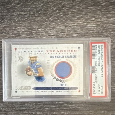 2020 Panini Chronicles Timeless Treasures Justin Herbert #TK-JH /399 PSA 10