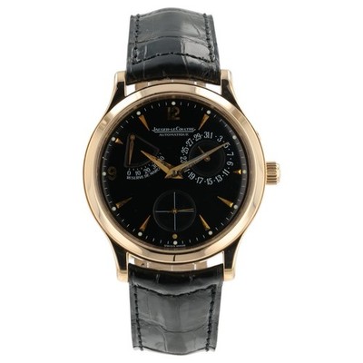 Jaeger-LeCoultre Master Control Black Dial 18k Rose Gold 37mm Mens 140.2.93.S