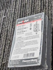 (QTY 5) RED DOT IH3-1-LM Outlet Box 1/2" Three-Hole, Silver