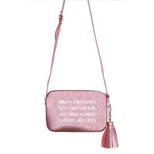 Dress Like Coco Cross Body Pink Metallic