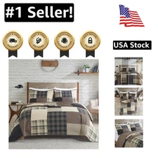 Elegant Winter Hills 3-Piece Quilt Set - Oversized Full/Queen with Shams