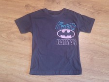 Batman Short Sleeve T-Shirt Print on Back Boys Size 4/5