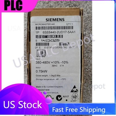New Siemens 6SE6440-2UD17-5AA1 6SE6 440-2UD17-5AA1 MICROMASTER440 without filter