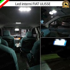 KIT LED INTERNI COMPLETO FIAT ULYSSE + LUCI TARGA LED CANBUS 6000K BIANCO