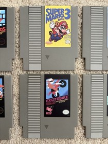 Nintendo NES Classic (8) Game Cartridge Coasters Super Mario Donkey Kong Zelda
