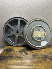 Vintage Brumberger 8mm Film Reel Metal Can Empty Brooklyn NY, Made in USA