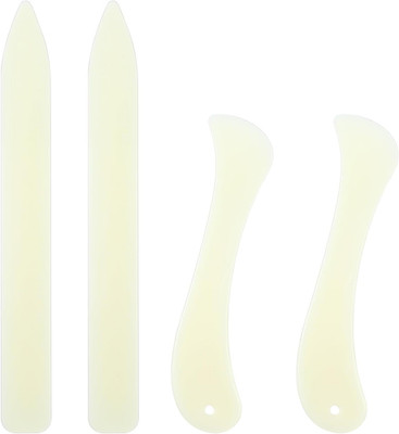 Ymapinc 4 Pcs Bone Folders, Crease Makers Plastic Paper Folding Tool Creaser Boo