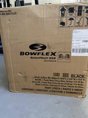 Bowflex SelectTech 552 Adjustable Dumbbells - Black (Set of 2)