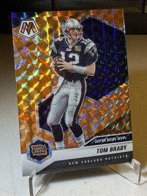 2021 Mosaic NFL . Patriots. TOM BRADY Orange Reactive Prizm Super Bowl 38 MVP