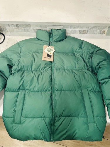 Carhartt WIP Puffer Jacket in Teal Green (New With Tags)