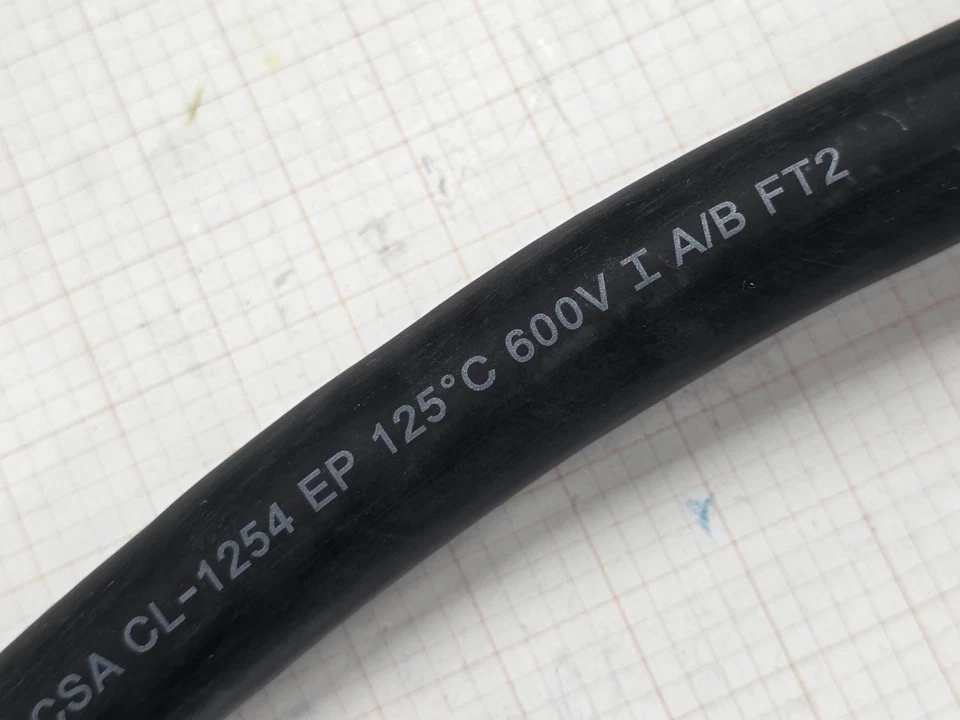 Cable de plomo de motor de alta temperatura Prestolite #3/0awg UL-3284 125C 600V EPDM/5 pies Foto 4 de 4