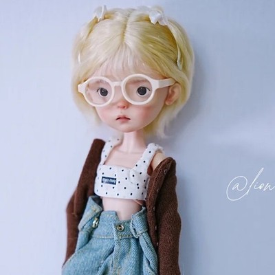 1/6 BJD Doll Landoudou Resin Bare Doll Lovely Girl Eyes Face Makeup Handmade Toy