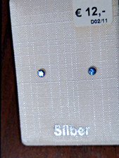 Aquamarin synt 925 stud earrings NEW
