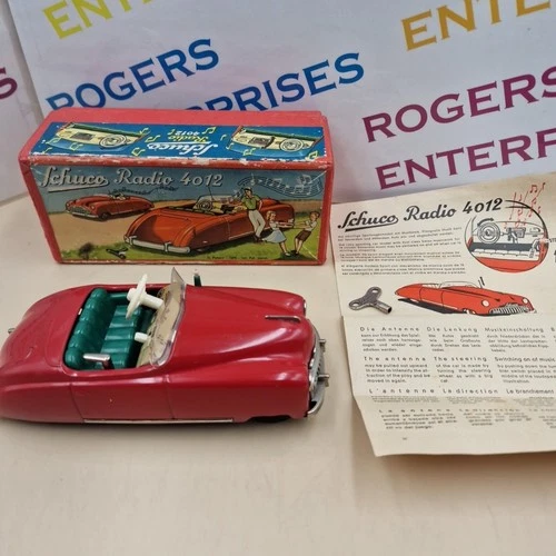 Schuco Music Radio 4012 Car With Original Box, Key & Instructions Working Order