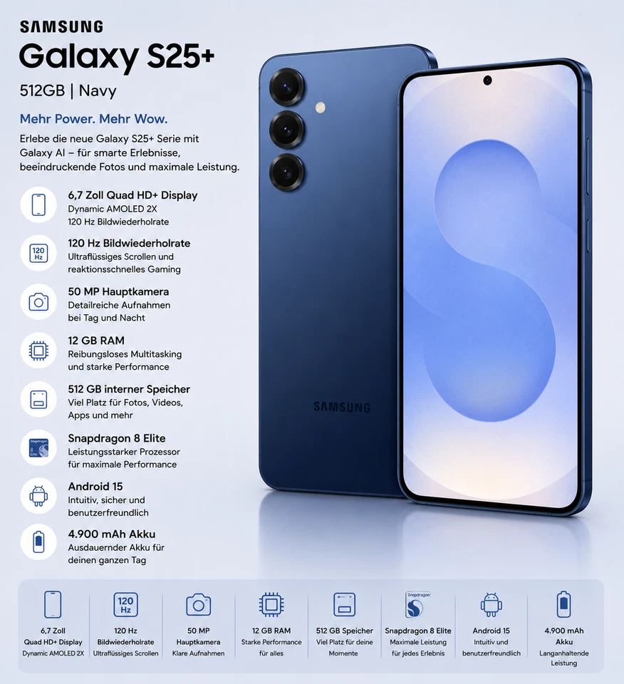Samsung Galaxy S25+ 5G · 512GB