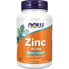 Zink 50 mg, 250 Tabletten Now Foods