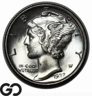 1937-S Mercury Dime, Frosty Near Gem BU++
