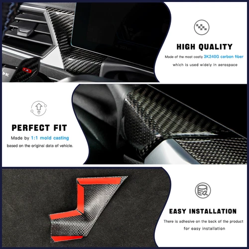 LHD/RHD Dry Carbon Fiber Dashboard Panel Cover For BMW 3 Series G20 M2 G87 2023+ - Picture 3 of 8