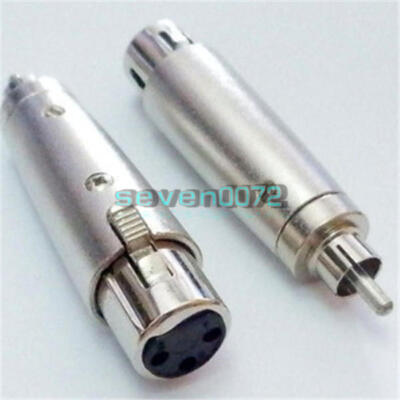 XLR 1PCS Female to RCA Male Jack Adaptor Connector