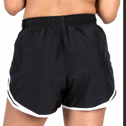 Nike Dri-Fit 10K Running Training Shorts Black White CN6232-011 Girl's Large - Picture 2 of 4