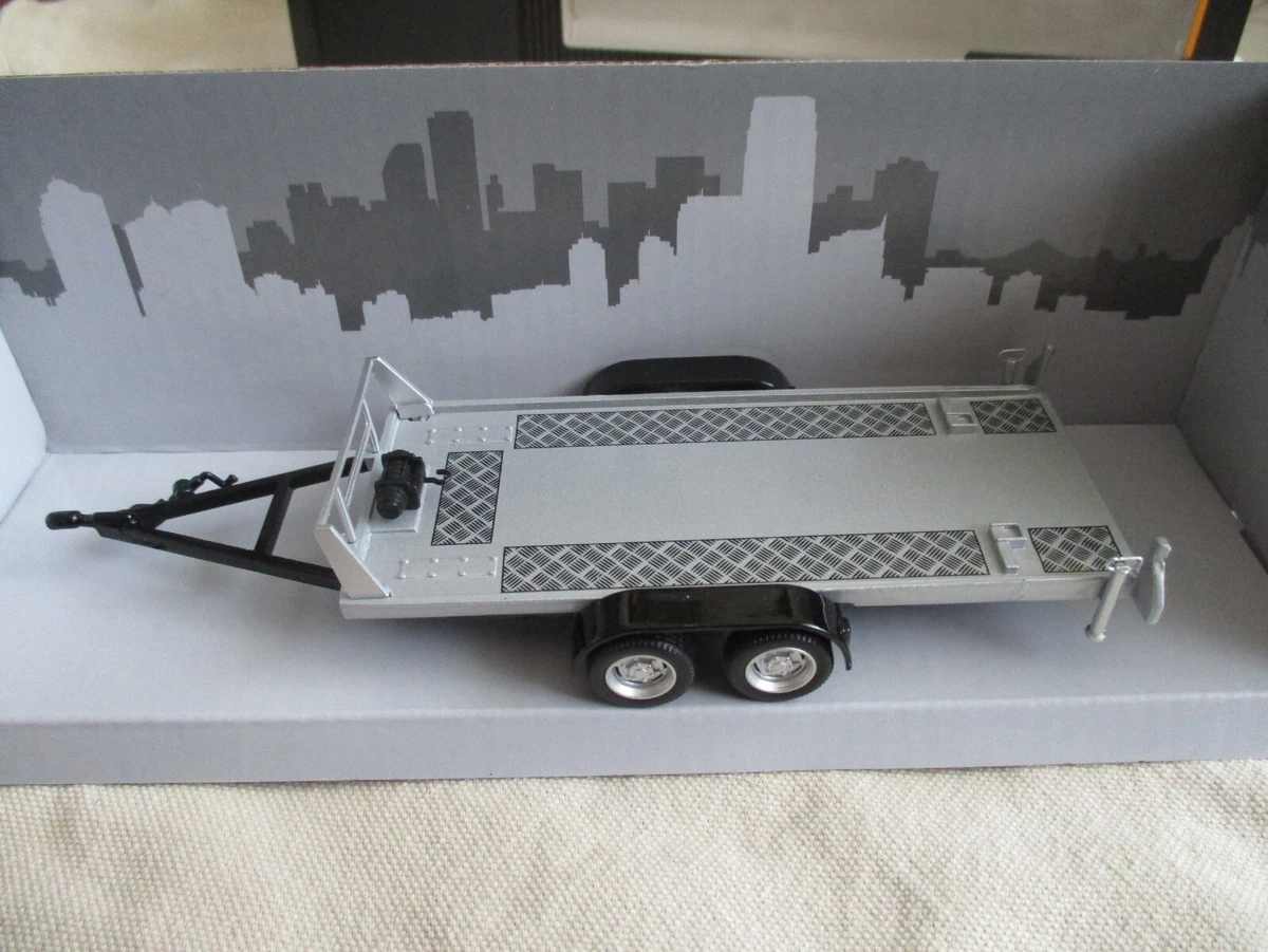 REMORQUE PLATEAU PORTE AUTO double essieu 1/43 Tow car trailer