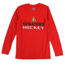 Ottawa Senators Outerstuff NHL Youth Red Performance Long Sleeve T-Shirt