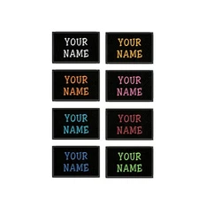 Custom Your Name Patch Embroidered Iron-On Applique Motorcycle Veteran Tactical