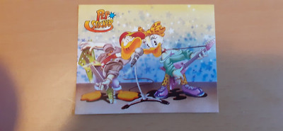 Alter Aufkleber Pep - Sticker Donald & Daisy E-Gitarren Old Style aus Comic